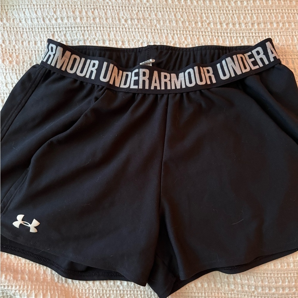Under Armour Black Athletic Shorts Performance Comfort